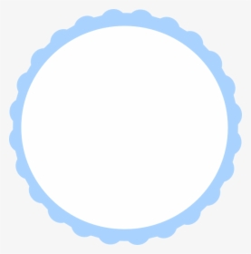 Teal Scallop Circle Frame Clip Art At Clker - Circle, HD Png Download, Transparent PNG