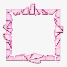 #frame #paper #broken #pink #background #backgrounds - Picture Frame, HD Png Download, Transparent PNG
