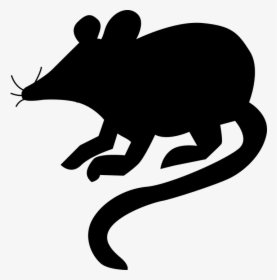 Mouse Rat Silhouette - Silueta De Un Raton, HD Png Download, Transparent PNG