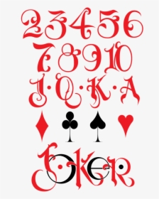 Princess Bride Playing Card Deck Suit - Lettering Poker Card Font, HD Png Download, Transparent PNG