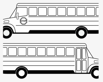 Freeuse Download Vector Bus Black And White - Buses Clipart Black And White, HD Png Download, Transparent PNG