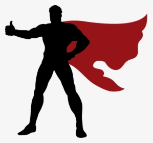 Superhero Clip Art Vector Graphics Silhouette Superman - Transparent Superhero Silhouette Png, Png Download, Transparent PNG