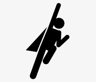 Transparent Hero Png - Black And White Superhero Icon, Png Download, Transparent PNG