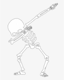 Skeleton Dab , Transparent Cartoons - Skeleton Dab, HD Png Download, Transparent PNG