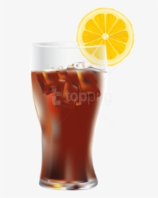 Free Png Download Cola With Ice And Lemon Png Images - Coca Cola Con Limone, Transparent Png, Transparent PNG