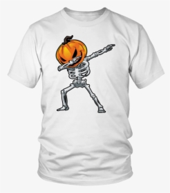 Dabbing Skeleton Pumpkin Halloween Shirt - Funny T Shirts Offensive, HD Png Download, Transparent PNG