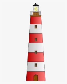 Faro Rojo Y Blanco Clipart - Lighthouse Clipart, HD Png Download, Transparent PNG