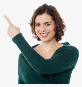 Women Pointing Left Royalty-free Png Image - Royalty Free Images Women, Transparent Png, Transparent PNG