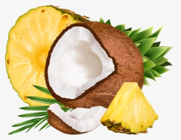 Pineapple Coconut Png, Transparent Png, Transparent PNG