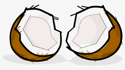 Vector Illustration Of Coconut Hard-shelled Edible - Coconut Clip Art, HD Png Download, Transparent PNG