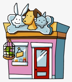 Pet Store - Cartoon Clipart Pet Shop, HD Png Download, Transparent PNG