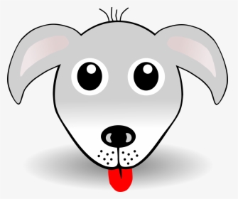 Funny Dog Face Grey Cartoon Clip Arts - Dog Face Coloring Pages, HD Png Download, Transparent PNG