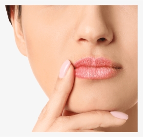Woman Pointing To Mouth - Lip Gloss, HD Png Download, Transparent PNG
