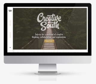 Creative South 2017 Desktop Website In A Imac Mockup - Led-backlit Lcd Display, HD Png Download, Transparent PNG