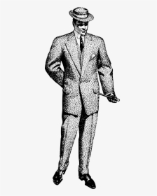 Man In A Cool Suit Clip Arts - Man Black Suit Png Illustration, Transparent Png, Transparent PNG