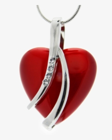 Colgante Corazón Rojo Con Cristales Swarovski - Swarovski Herz Anhänger Mit Kette, HD Png Download, Transparent PNG
