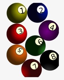 Eight Ball Billiard Balls Billiards Pool Magic 8 Ball - 8 Balls Clipart, HD Png Download, Transparent PNG