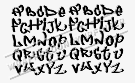 Cool Graffiti Fonts Alphabet, HD Png Download, Transparent PNG