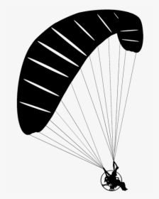 Paraglider, Paragliding, The Silhouette, Fly, Relax - Paragliding Transparent, HD Png Download, Transparent PNG