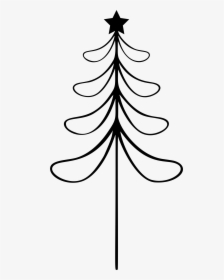 Abstract Christmas Tree Line Art 2 Clip Arts - Line Art, HD Png Download, Transparent PNG