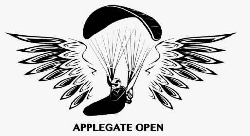 Paraglide Black And White, HD Png Download, Transparent PNG
