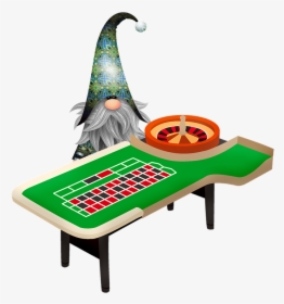 Gnome And Roulette Table, Christmas Gnome, Imp, Elf - Christmas Gnome Transparent Png, Png Download, Transparent PNG