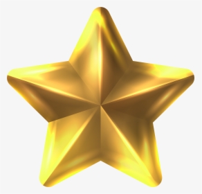 Transparent Gold Star Clipart - Transparent Christmas Star Clipart, HD Png Download, Transparent PNG