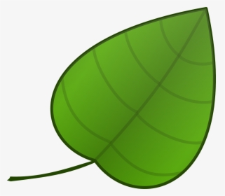 Simple Green Leaf Template, HD Png Download, Transparent PNG