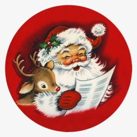 Free Santa And Reindeer, HD Png Download, Transparent PNG