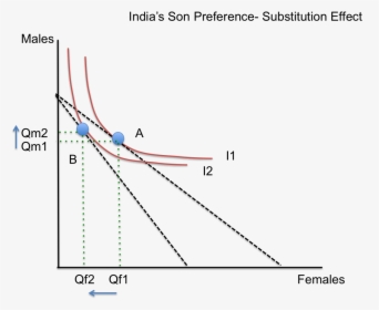 India’s Son Preference- Substitution Effect - Plot, HD Png Download, Transparent PNG