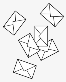 Post Office Clipart - Scattered Envelopes, HD Png Download, Transparent PNG
