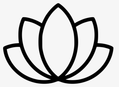 Lotus Flower Yoga Meditation Lily Svg Png Icon Free - Lotus Flower Icon Png, Transparent Png, Transparent PNG