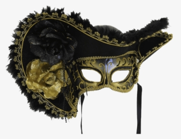Forum Novelties Women S Adult Venetian Mask With Hat - Venetian Mask With Hat, HD Png Download, Transparent PNG