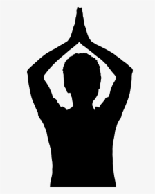 Female Yoga Pose Silhouette 2 Clip Arts - Tadasana Images Black, HD Png Download, Transparent PNG