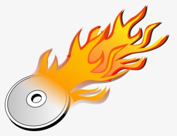 Dvd Burn Burning Free Vector Graphic On - Burning Cd Clipart, HD Png Download, Transparent PNG