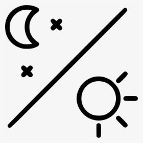 Sun Moon Png - Day Night Icon Svg, Transparent Png, Transparent PNG