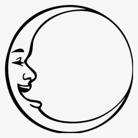 Full Moon Clipart Black And White, HD Png Download, Transparent PNG