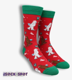 Mythical Kissmas Christmas Socks By Socksmith - Sock, HD Png Download, Transparent PNG