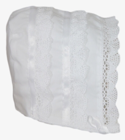 Cluny Lace Handmade Cotton Batiste Bonnet Baby Girls - Garment Bag, HD Png Download, Transparent PNG