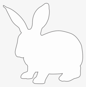 Rabbit, Animal, Hare, Silhouette, Nature, Vector, Line - Rabbit Silhouette White, HD Png Download, Transparent PNG