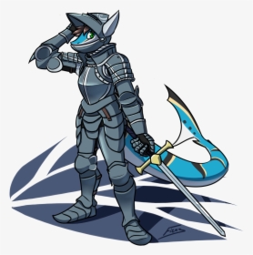 Shark Knight [commission] - Knight Shark, HD Png Download, Transparent PNG