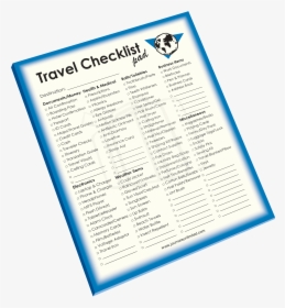 Travel Checklist Notepad - Telecommunications Network, HD Png Download, Transparent PNG