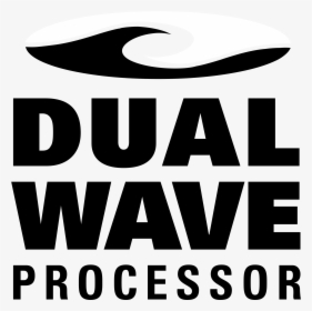 Dual Wave Processor Logo Black And White - Wave, HD Png Download, Transparent PNG