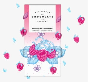 Raspberry Milk Bar Mock 1-3 - Wellington Chocolate Factory, HD Png Download, Transparent PNG