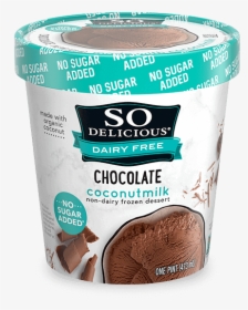 No Sugar Added Chocolate Coconutmilk Frozen Dessert - So Delicious, HD Png Download, Transparent PNG