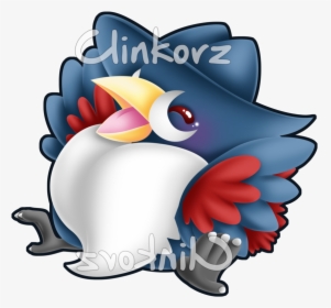430 Honchkrow - Blue Fat Bird Pokemon, HD Png Download, Transparent PNG