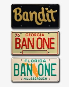 Bandit License Plate, HD Png Download, Transparent PNG