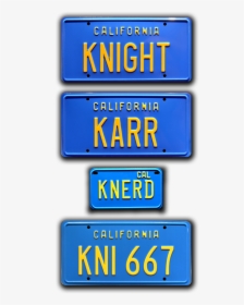 Knight Rider Karr License Plate, HD Png Download, Transparent PNG