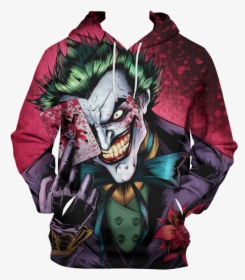 Joker Comic Pullover Hoodie - Joker Png, Transparent Png, Transparent PNG