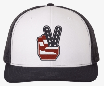 Peace Sign Trucker Hat - Baseball Cap, HD Png Download, Transparent PNG